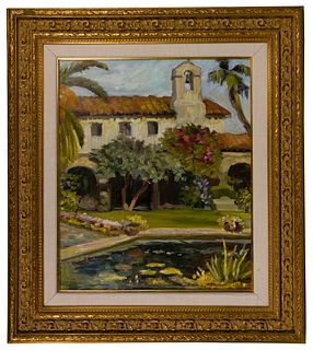 Robert Ferguson (American, 20th century) 'San Juan Capistrano' Oil on Canvas