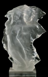 Frederick Hart (American, 1943-1999) 'Duet Woman' Acrylic Sculpture