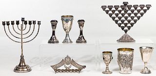 Sterling Silver Judaica Object Assortment