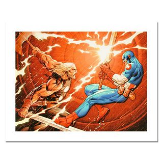 Marvel Comics, "Ultimate New Ultimates #4" Numbered Limited Edition Canvas by Frank Cho with Certificate of Authenticity.