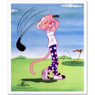 "Pink Panther Golfing" Limited Edition Sericel Officially Licensed by MGM and United Artists Corporation. Includes Certificate of Authenticity.