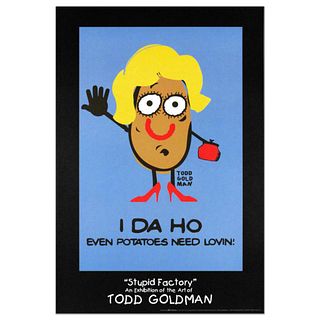 "I-DA-HO" Collectible Lithograph (24" x 36") by Renowned Pop Artist Todd Goldman.