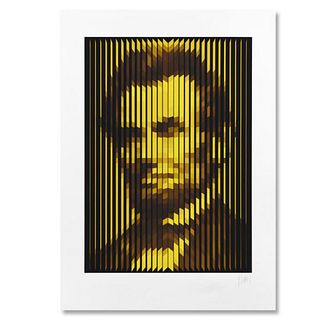 Jean-Pierre Yvaral (1934-2002), "Abraham Lincoln" Limited Edition Serigraph, Numbered and Hand Signed with Letter of Authenticity. (Disclaimer)