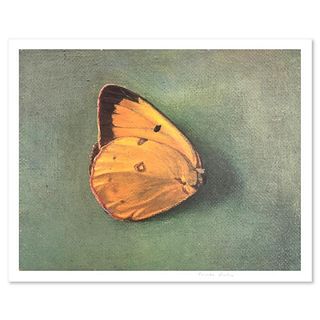 Tomar Levine, "Single Butterfly" Limited Edition Lithograph, Numbered and Hand Signed with Letter of Authenticity.