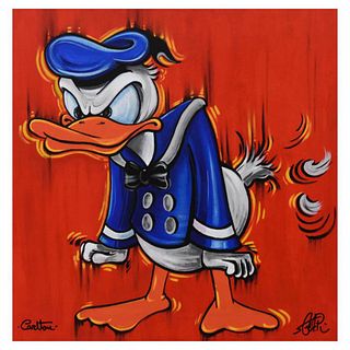 Trevor Carlton & Stephen Reis, "Duck L'Orange" Limited Edition on Canvas from Disney Fine Art, Numbered and Hand Signed by both Artists with Letter of