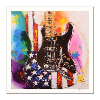 KAT, "American Stratocaster" Limited Edition Lithograph, Numbered and Hand Signed with Certificate of Authenticity.