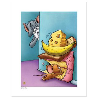 "Tom and Jerry, Hidin the Cheese" Numbered Limited Edition Giclee with Certificate of Authenticity.