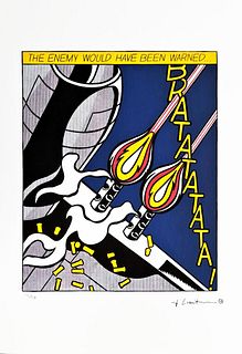 ROY LICHTENSTEIN's As I Opened Fire (Part 1/3), A Limited Edition Lithography Print