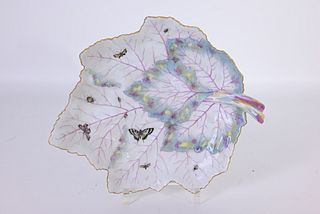 KPM Porcelain Leaf Form Plate
