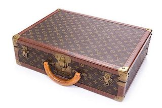 A Louis Vuitton Monogram Canvas Suitcase, 19.5" x 14.5" x 5.5"