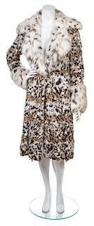 * A Dennis Basso Lynx Coat, No Size.
