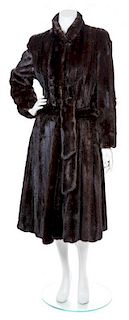 * A Bill Blass Black Mink Coat, No Size.