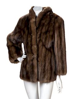 * A Saks Jandel Short Sable Coat, No Size.