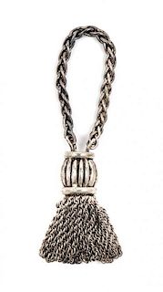 An Hermes Sterling Silver Key Chain,