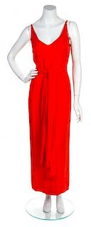 A Carmen Couture Coral Gown, No Size.