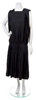 A Ferrante Black Cotton Jumpsuit, Size: 40.