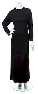 A Martha Boutique Black Gown, No Size.
