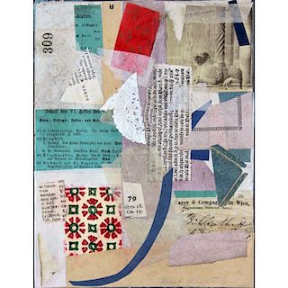 Kurt Schwitters, German (1887-1948) Collage on cardboard