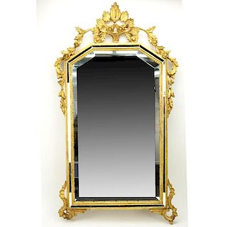 Modern Decorative Italian Giltwood Mirror