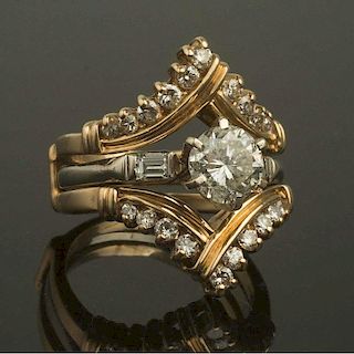 14K Gold & Diamond Ring & Jacket