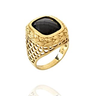 Onyx and 14K Ring
