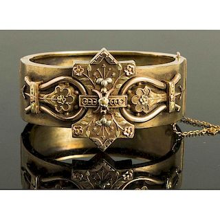 Victorian 18 kt Gold Bracelet, 42.8 gm