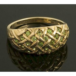 Demantoid Garnet Gold Ring