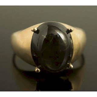 Black Star Sapphire Ring