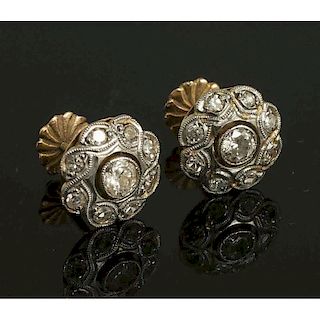 Diamond 18k Gold Earrings