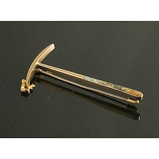 Gold Quartz Pin