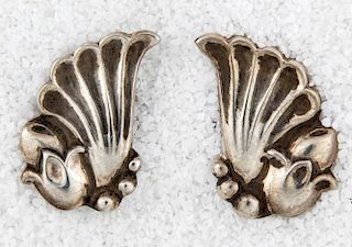 LaPaglia Silver Earrings Marked Sterling Converted to Posts