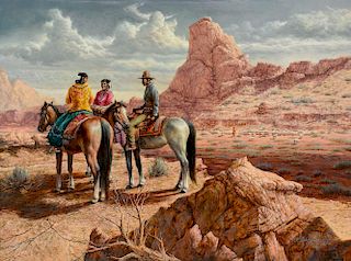 Alfredo Rodriguez (b. 1954) On the Road to Shiprock