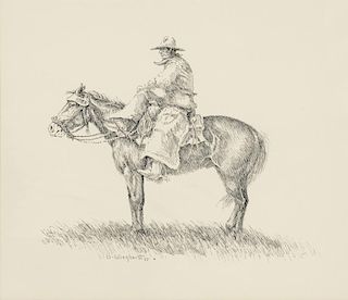 Olaf Wieghorst (1899-1988) Untitled (Cowboy on Horseback)