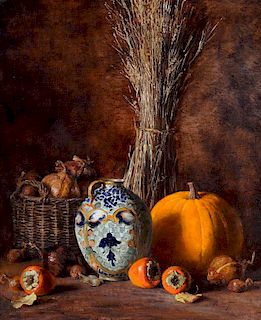 Joe Anna Arnett (b. 1950) Pumpkins