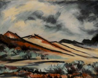 Henry Salloch (1908-1985) Untitled (Southwestern Landscape)