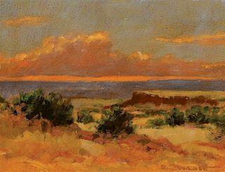 Don Brackett (b. 1932) Sunset Mesas