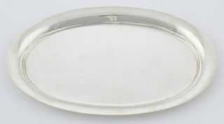 Substantial Silver Oval Tray