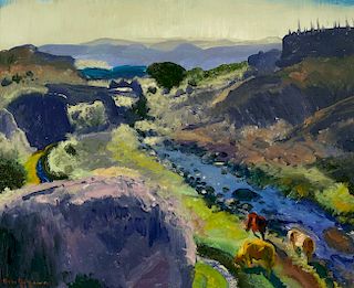George Bellows (1882-1925) Santa Fe Canyon 1917