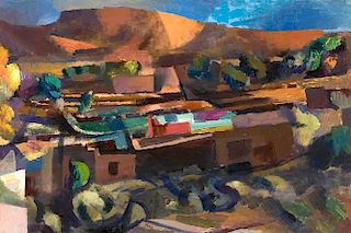 Willard Nash (1898-1942) Santa Fe Landscape ca. 1925-30