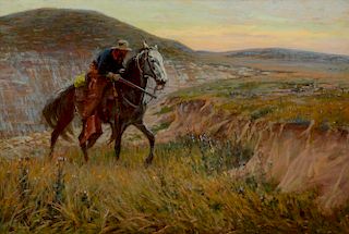 Richard Lorenz (1858-1915) The Plainsman