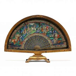 Antique Chinese Framed Fan