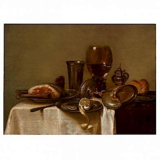 after Willem Claesz. Heda (Dutch, 1594-1680), Still Life with Roemer & Nautilus Cup
