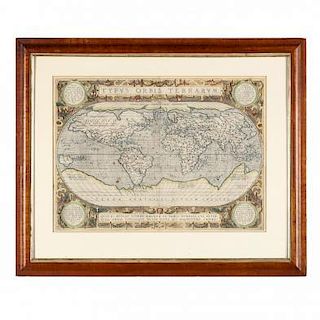 Celebrated 16th Century World Map by Abraham Ortelius