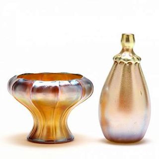 L.C. Tiffany Favrile, Two Vases
