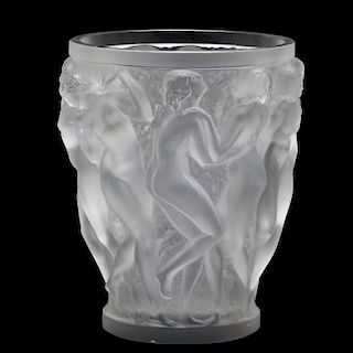 Lalique Crystal "Bacchantes" Vase