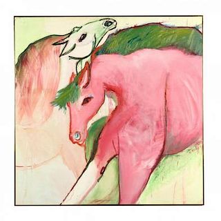 Nanette Mize Rogers (NC, 1945-2007), Untitled - Two Horses