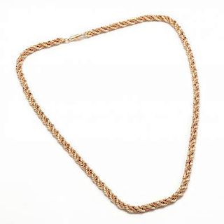 14KT Yellow and Rose Gold Necklace