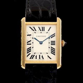 Gent's 18KT Tank Louis Watch, Cartier