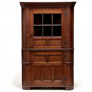 Southern Chippendale Folky Corner Cupboard