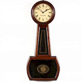 W. H. C. Riggs Philadelphia Banjo Clock